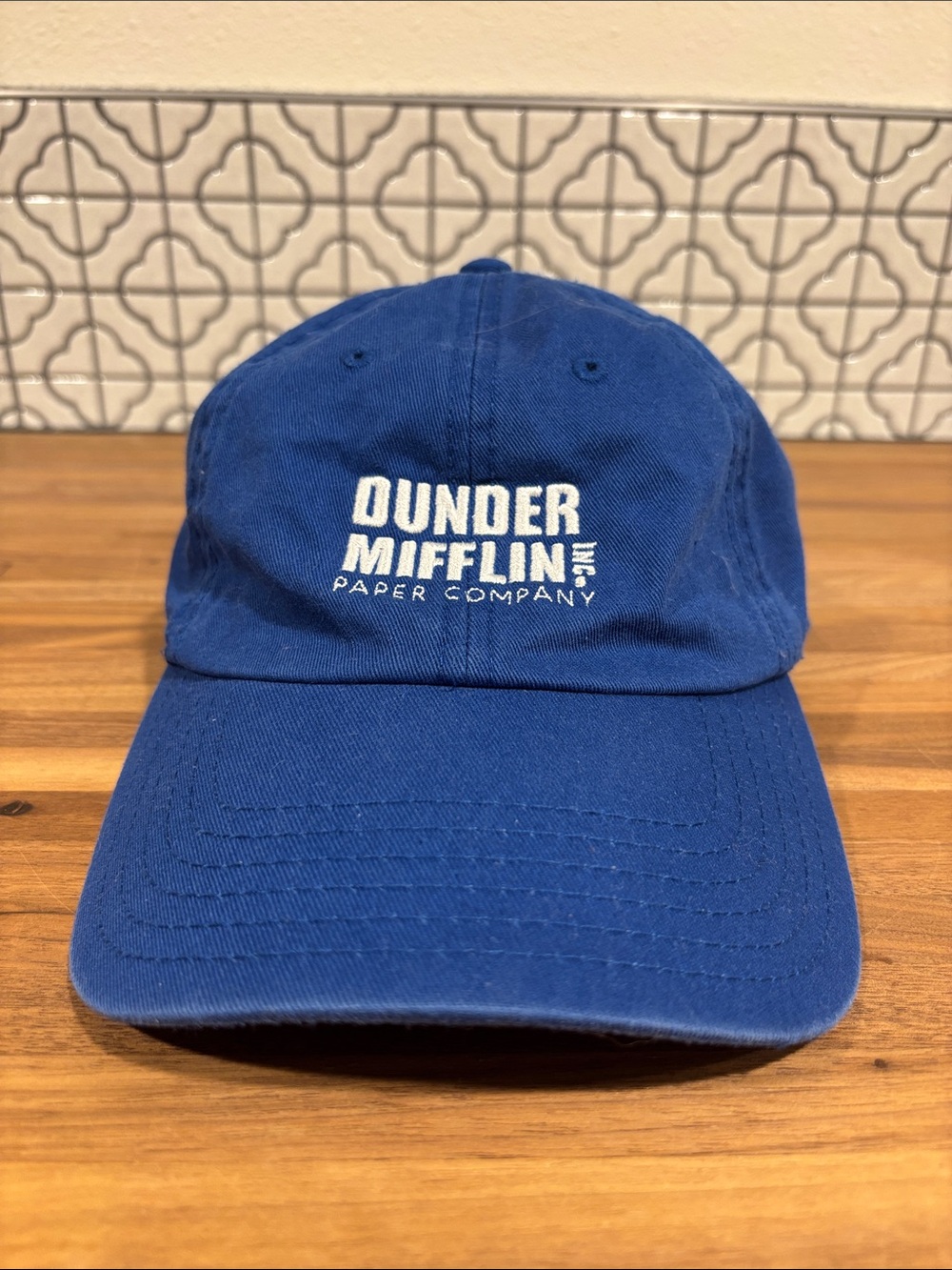 Dunder Mifflin Blue Baseball Cap